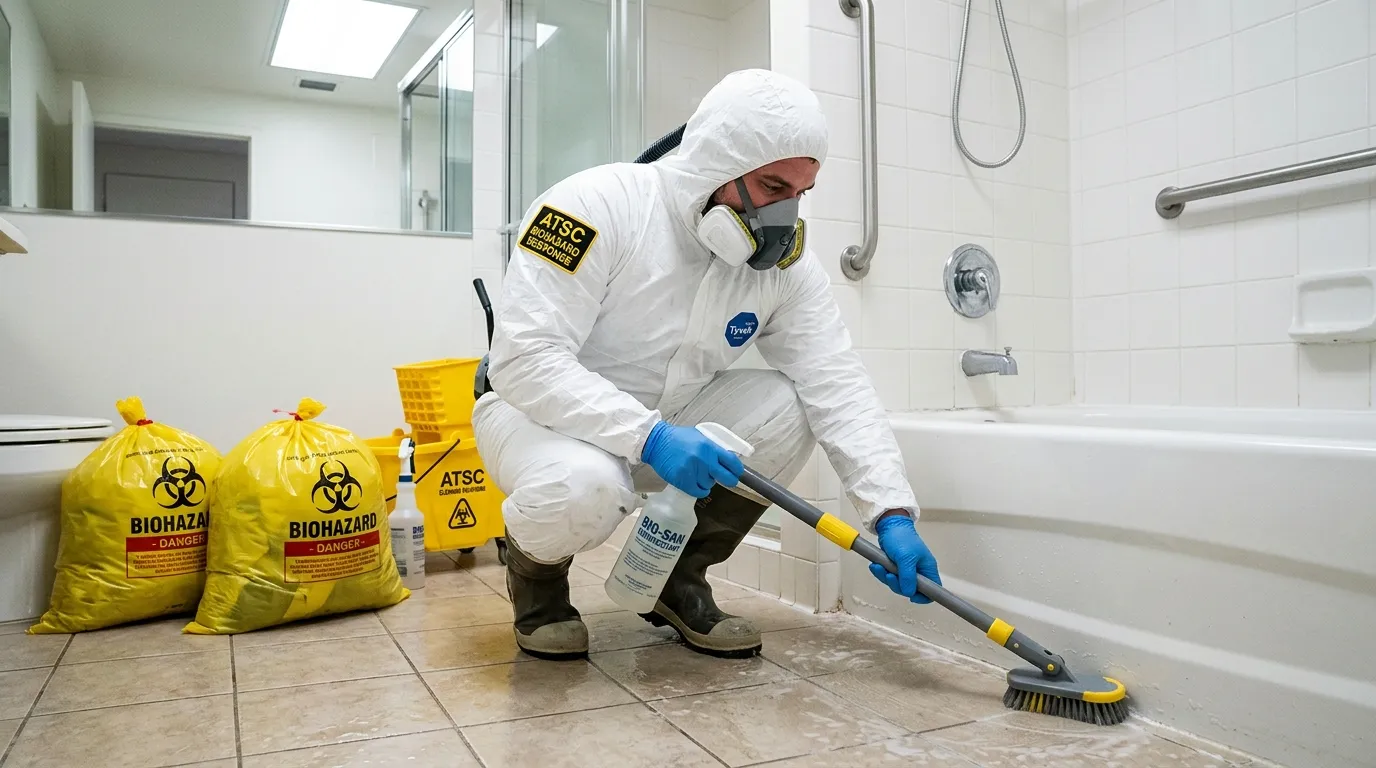 Decontamination equipment deployed for Blood Cleanup in Unionport